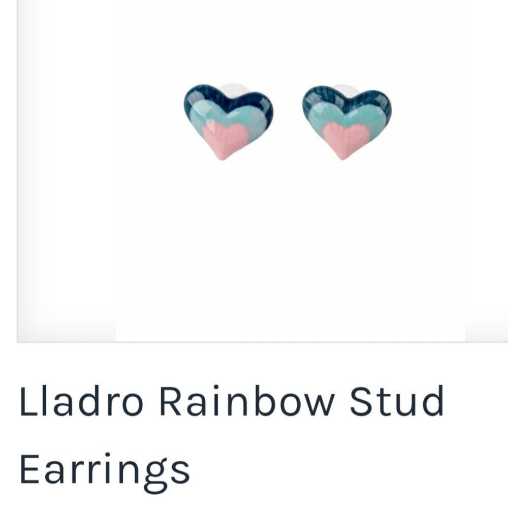 Lladro Rainbow Stud Earrings